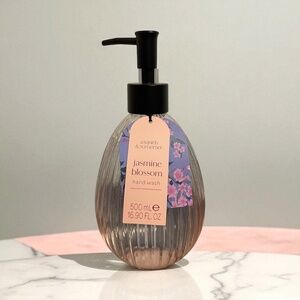 Asquith & Somerset Jasmine Blossom Hand Wash | 16.9 oz Decorative Glass Bottle